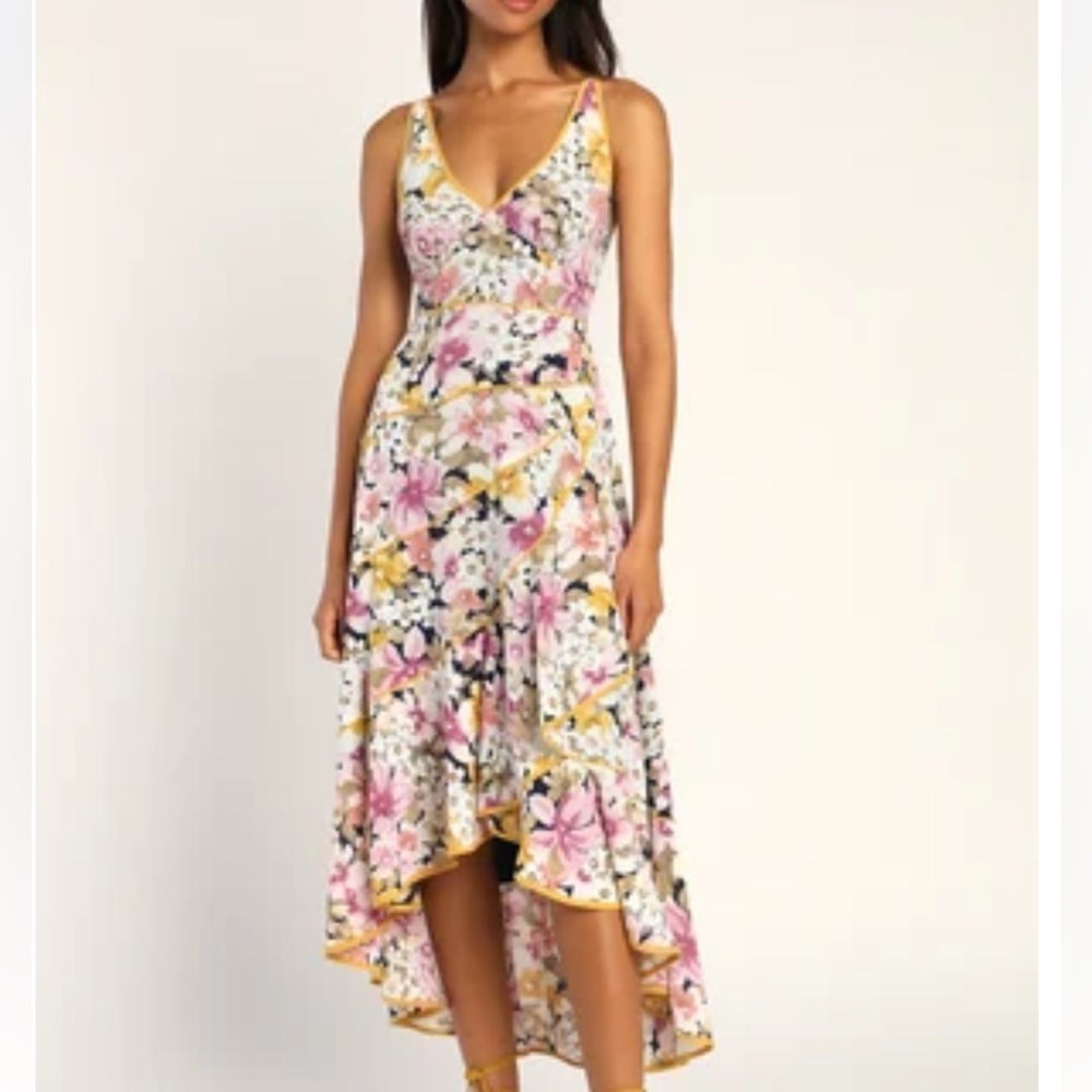 Lulu’s Floral High Low Dress